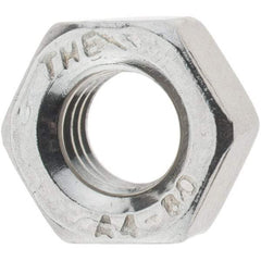 Value Collection - M6x1.00 Metric Coarse Stainless Steel Right Hand Hex Nut - 10mm Across Flats, 5mm High, Uncoated - Best Tool & Supply