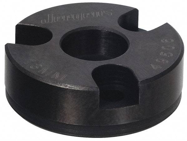 Jergens - Ball Lock System Compatible, Bolt-In Recessed Modular Fixturing Receiver Bushing - 25mm ID x 2-1/16" OD, 0.799" Overall Height - Best Tool & Supply