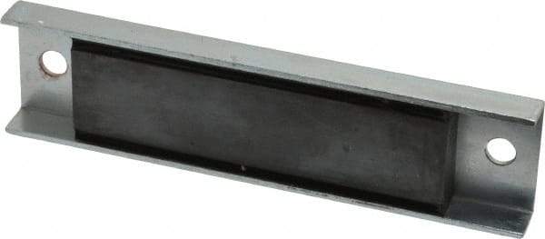 Eclipse - 45 Max Pull Force Lb, 5-1/2" Long x 1-3/8" Wide x 1/2" Thick, Rectangular Channel, Ceramic Fixture Magnet - 212°F Max Operating Temp, 0.01" Mounting Hole Diam, Stainless Steel Housing - Best Tool & Supply