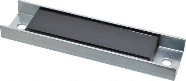 Eclipse - 49 Max Pull Force Lb, 5-1/2" Long x 1-3/8" Wide x 9/16" Thick, Rectangular Channel, Ceramic Fixture Magnet - 212°F Max Operating Temp, 0.01" Mounting Hole Diam, Stainless Steel Housing - Best Tool & Supply