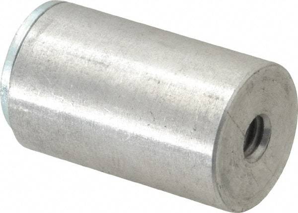 Mag-Mate - 1/4-2 Thread, 3/4" Diam, 1-3/16" High, 18 Lb Average Pull Force, Neodymium Rare Earth Pot Magnet - 1/4" Tapped Hole Depth, Aluminum Insulated - Best Tool & Supply