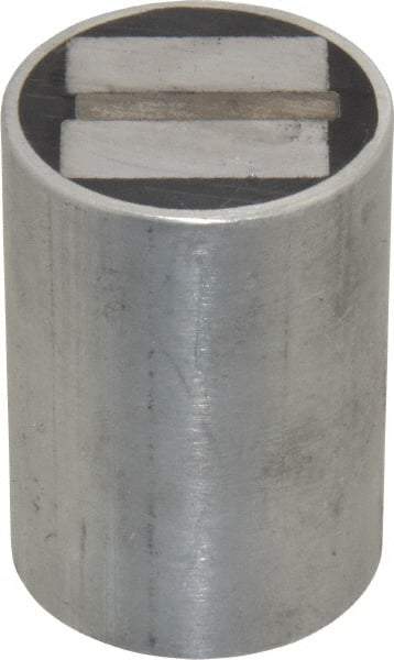 Mag-Mate - 5/16-18 Thread, 1-1/2" Diam, 2-1/16" High, 102 Lb Average Pull Force, Neodymium Rare Earth Pot Magnet - 5/16" Tapped Hole Depth, Aluminum Insulated - Best Tool & Supply