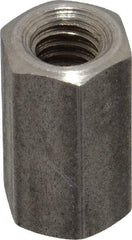 Made in USA - 5/16-18 UNC, 7/8" OAL Stainless Steel Standard Coupling Nut - 1/2" Width Across Flats - Best Tool & Supply