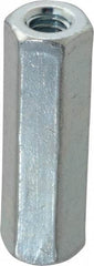 Made in USA - 3/4-10 UNC, 2-1/4" OAL Stainless Steel Standard Coupling Nut - 1" Width Across Flats - Best Tool & Supply