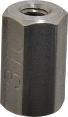 Made in USA - 1/4-20 UNC, 7/8" OAL Stainless Steel Standard Coupling Nut - 1/2" Width Across Flats - Best Tool & Supply