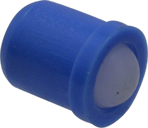 HALDER - 5mm Body Length x 4mm Body Diam, 2.5 N Init to 6.5 N Final End Force, Thermoplastic Press Fit Ball Plunger - 3mm Ball Diam, 0.8mm Max Ball Reach, 0.1mm Tolerance, 1mm Flange Thickness - Best Tool & Supply