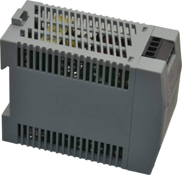 Sola/Hevi-Duty - 100 Watt, 2.10 Amp, 264 VAC, 375 VDC Input, 24 to 28 VDC Output, DIN Rail Power Supply - Screw Terminal Connection, 1 Output, 1.77 Inch Wide x 3.58 Inch Deep x 2.95 Inch High, Up to 86% Efficiency, 14 to 140°F, Green LED Display - Best Tool & Supply