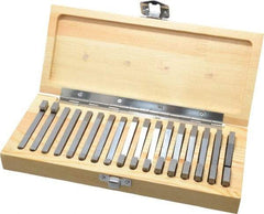 SPI - 0.25 to 45° Angle, Angle Block Set - 45-50 Rc Hardness, Includes 2 Riser Blocks, 17 Pieces - Best Tool & Supply