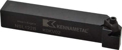 Kennametal - External Thread, Left Hand Cut, 19.05mm Shank Width x 19.05mm Shank Height Indexable Threading Toolholder - 114.3mm OAL, N.2L Insert Compatibility, NS Toolholder, Series Top Notch - Best Tool & Supply