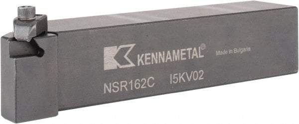 Kennametal - External Thread, Right Hand Cut, 25.4mm Shank Width x 25.4mm Shank Height Indexable Threading Toolholder - 127mm OAL, N.2R Insert Compatibility, NS Toolholder, Series Top Notch - Best Tool & Supply