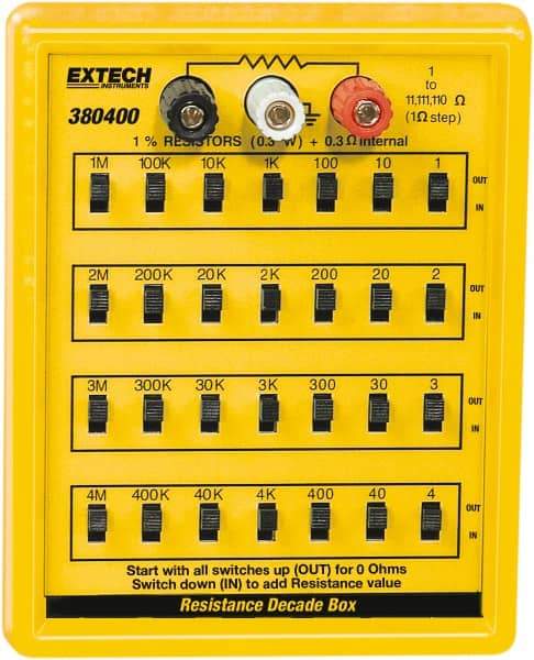 Extech - 1 to 110 k Ohm, Earth Ground Resistance Tester - No Batteries Required, 1 to 110 Resolution - Best Tool & Supply