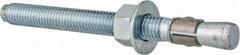 Red Head - 1/2 Inch Diameter, 1/2-13 Inch Thread, 5-1/2 Inch Overall Length, Grade 3, Wedge Expansion Concrete Anchor - Steel, Zinc Plated, 4 Inch Thread Length, Tie Wire Head, 1/2 Inch Drill - Best Tool & Supply