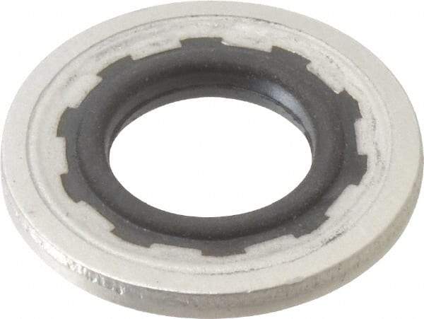 Parker - 0.24" ID x 0.505" OD, 0.05" Thick, Fastener Seal - -65 to 225°F, 1/4 Pipe Thread, - Best Tool & Supply