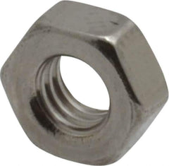 Value Collection - M4x0.70 Metric Coarse Stainless Steel Right Hand Hex Nut - 7mm Across Flats, 3.2mm High, Uncoated - Best Tool & Supply