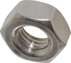 Value Collection - M10x1.50 Metric Coarse Stainless Steel Right Hand Hex Nut - 17mm Across Flats, 8mm High, Uncoated - Best Tool & Supply