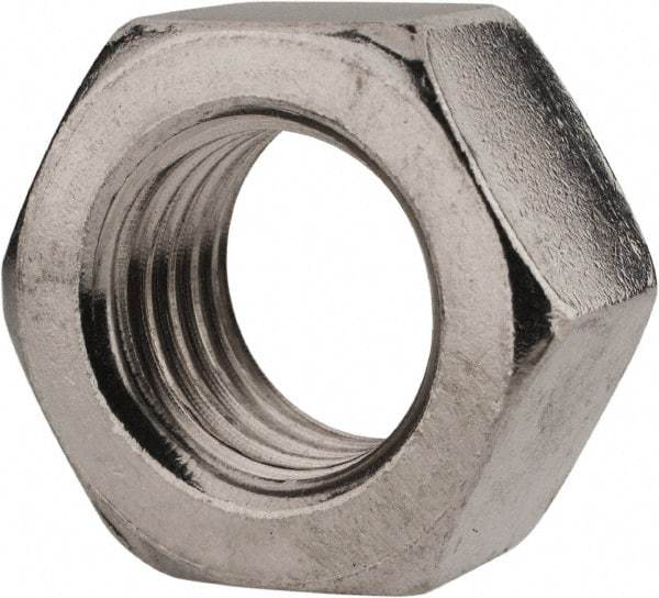 Value Collection - M20x2.50 Metric Coarse Stainless Steel Right Hand Hex Nut - 30mm Across Flats, 16mm High, Uncoated - Best Tool & Supply