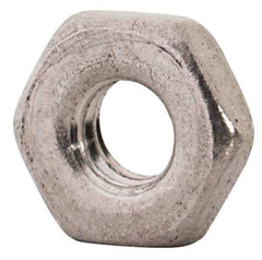 Value Collection - M2.5x0.45 Metric Coarse Stainless Steel Right Hand Hex Jam Nut - 5mm Across Flats, 1.6mm High, Uncoated - Best Tool & Supply