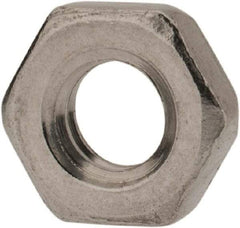 Value Collection - M4x0.70 Metric Coarse Stainless Steel Right Hand Hex Jam Nut - 7mm Across Flats, 2.2mm High, Uncoated - Best Tool & Supply