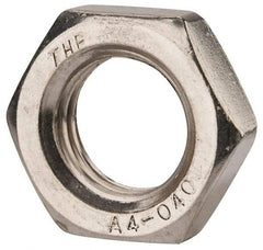 Value Collection - M24x3.00 Metric Coarse Stainless Steel Right Hand Hex Jam Nut - 36mm Across Flats, 12mm High, Uncoated - Best Tool & Supply