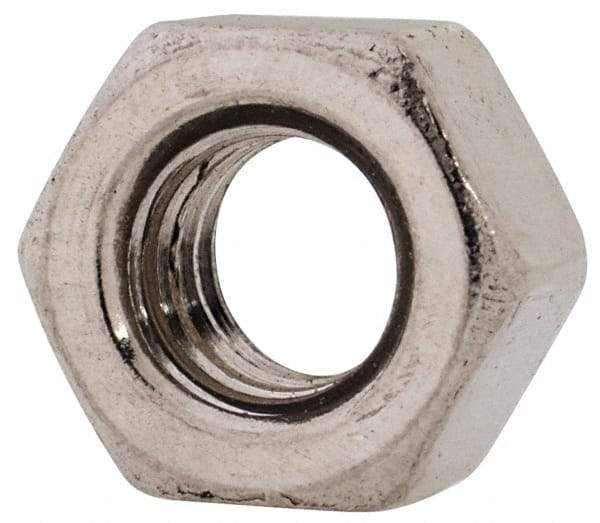 Value Collection - M6x1.00 Metric Coarse Stainless Steel Right Hand Heavy Hex Nut - 10mm Across Flats, 6mm High, Uncoated - Best Tool & Supply