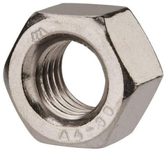 Value Collection - M12x1.75 Metric Coarse Stainless Steel Right Hand Heavy Hex Nut - 19mm Across Flats, 12mm High, Uncoated - Best Tool & Supply