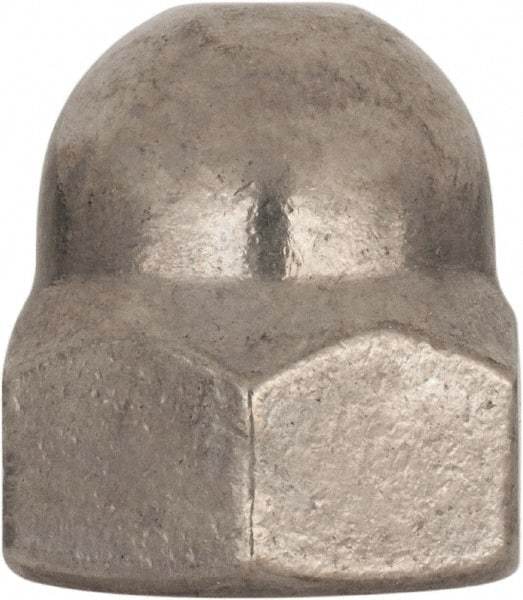 Value Collection - M20x2.5 Metric Coarse, 30mm Width Across Flats, Uncoated, Stainless Steel Acorn Nut - 34mm Overall Height, Austenitic A4, DIN 1587 - Best Tool & Supply