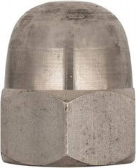 Value Collection - M22x2.5 Metric Coarse, 34mm Width Across Flats, Uncoated, Stainless Steel Acorn Nut - 39mm Overall Height, Austenitic A4, DIN 1587 - Best Tool & Supply