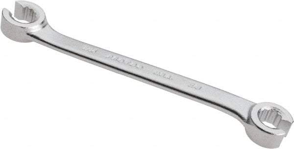 Proto - 3/8 x 7/16", Satin Finish, Open End Flare Nut Wrench - 12 Points, 6-1/4" OAL, Steel, Double End Head - Best Tool & Supply