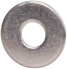 Value Collection - M5 Screw, Grade 18-8 Stainless Steel Fender Flat Washer - 5.3mm ID x 15mm OD, Plain Finish - Best Tool & Supply