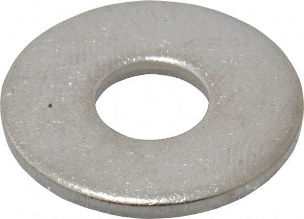 Value Collection - M6 Screw, Grade 18-8 Stainless Steel Fender Flat Washer - 6.4mm ID x 24mm OD, Plain Finish - Best Tool & Supply