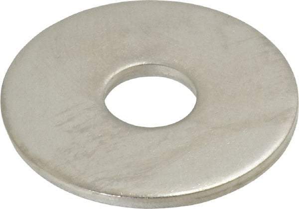 Value Collection - M12 Screw, Grade 18-8 Stainless Steel Fender Flat Washer - 13mm ID x 40mm OD, 2.5mm Thick, Plain Finish - Best Tool & Supply