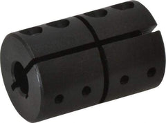 Climax Metal Products - 3/8" Bore, Steel, One Piece Clamping Shaft Collar - 1-1/16" Outside Diam, 1-5/8" Wide - Best Tool & Supply