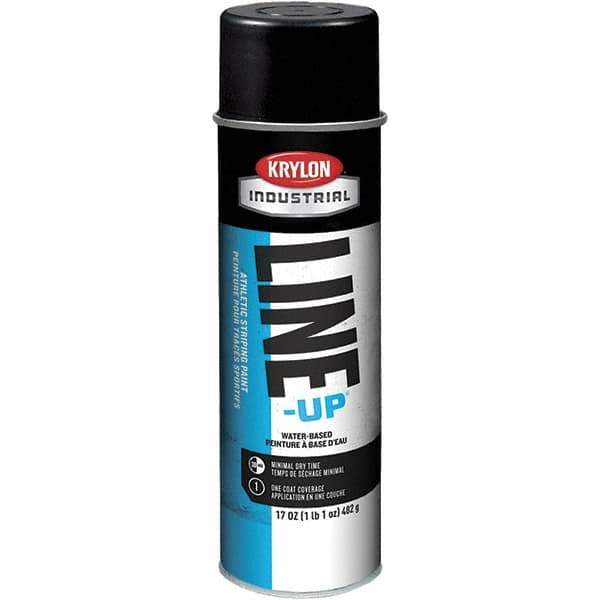 Krylon - 20 fl oz Black Field Marking Paint - 602' Coverage at 2" Wide, Water-Based Formula - Best Tool & Supply