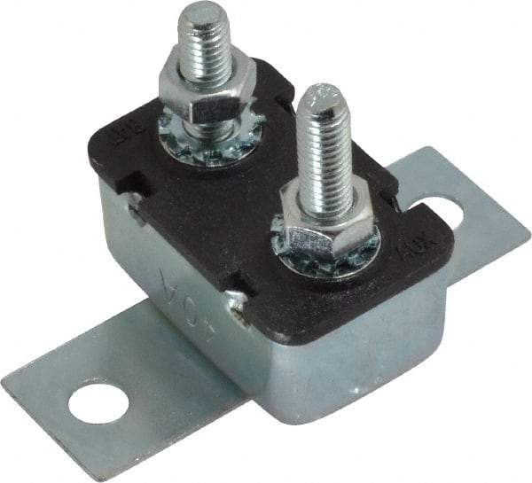 Value Collection - 40 Amp Automotive Heavy Duty Stud Terminal Circuit Breaker - Crosswise Bracket Mount, 1.259" Long x 0.838" Wide 0.652" High - Best Tool & Supply