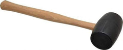 Garland - 1-3/16 Lb Head Rubber Mallet - 15-3/4" OAL, 13-1/2" Long Wood Handle - Best Tool & Supply