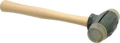 Garland - 2 Lb Head 1-1/2" Face Urethane Split Head Hammer - Wood Handle - Best Tool & Supply