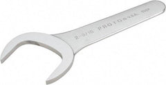 Proto - 2-9/16" Standard Service Open End Wrench - 8-1/2" OAL, Single End, Satin Finish, 30° Head Angle - Best Tool & Supply