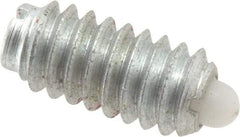 Gibraltar - 1/4-20, 17/32" Thread Length, 0.078" Plunger Projection, Steel Threaded Spring Plunger - 0.119" Max Plunger Diam, 0.531" Plunger Length, 1 Lb Init End Force, 3.5 Lb Final End Force - Best Tool & Supply