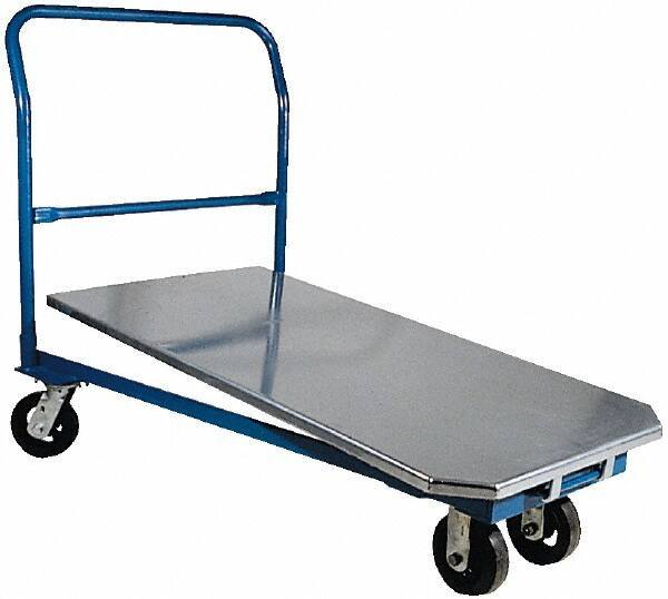 Vestil - 1,500 Lb Capacity Steel Platform Truck - Steel Deck, 24" OAW - Best Tool & Supply