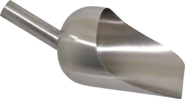 VOLLRATH - 52 oz Silver Stainless Steel Round Bottom Scoop - 5.3" Wide Bowl, 3.3" Handle Length, 12" OAL - Best Tool & Supply