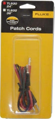 Fluke - Black/Red Electrical Test Equipment Patch Cord Set - Use with Test Equipment - Best Tool & Supply