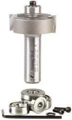 Amana Tool - 1-3/8" Cut Diam, 1/2" Length of Cut, 2 Flute Profiling Edge Profile Router Bit - Carbide-Tipped, 1/2" Shank Diam, 2-3/8" OAL, Uncoated - Best Tool & Supply