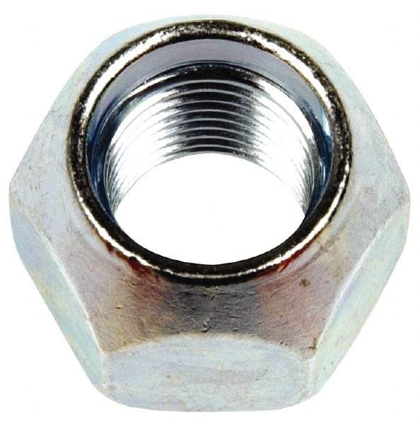 Dorman - 1/2-20 Zinc Finish Open Wheel Nut - 13/16" Hex, 5/8" OAL, 60° Seat Angle - Best Tool & Supply