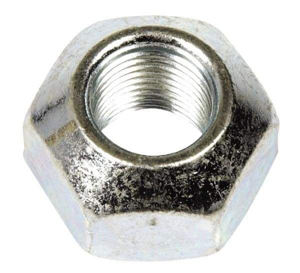 Dorman - 9/16-18 Zinc Finish Open Wheel Nut - 1" Hex, 21/32" OAL, 90° Seat Angle - Best Tool & Supply