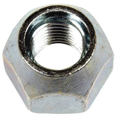 Dorman - M12-1.5 Zinc Finish Open Wheel Nut - 21mm Hex, 16mm OAL, 60° Seat Angle - Best Tool & Supply