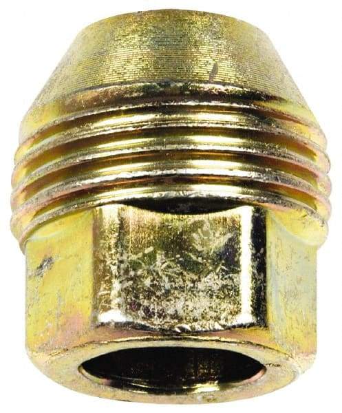 Dorman - M14-1.5 Zinc Finish Open Wheel Nut - 22mm Hex, 28.5mm OAL, 60° Seat Angle - Best Tool & Supply