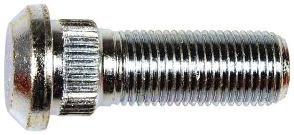 Dorman - 1/2-20 Serrated Bolt Wheel Stud - 0.63" Knurl, 1-17/32" OAL, 3/8" Shoulder Length - Best Tool & Supply