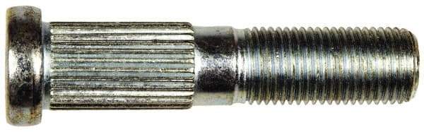 Dorman - 1/2-20 Serrated Bolt Wheel Stud - 0.56" Knurl, 2-3/8" OAL, 15/16" Shoulder Length - Best Tool & Supply