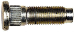 Dorman - 1/2-20 Serrated Bolt Wheel Stud - 0.545" Knurl, 1-3/4" OAL, 7/16" Shoulder Length - Best Tool & Supply