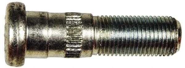 Dorman - 9/16-18 Serrated Bolt Wheel Stud - 5/8" Knurl, 2-1/8" OAL, 29/32" Shoulder Length - Best Tool & Supply